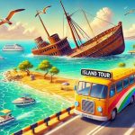 گشت دور جزیره کیش با مینی بوس