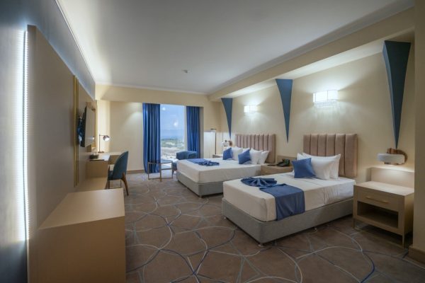 هتل آسمان کیش فضای داخلی اتاق‌ها