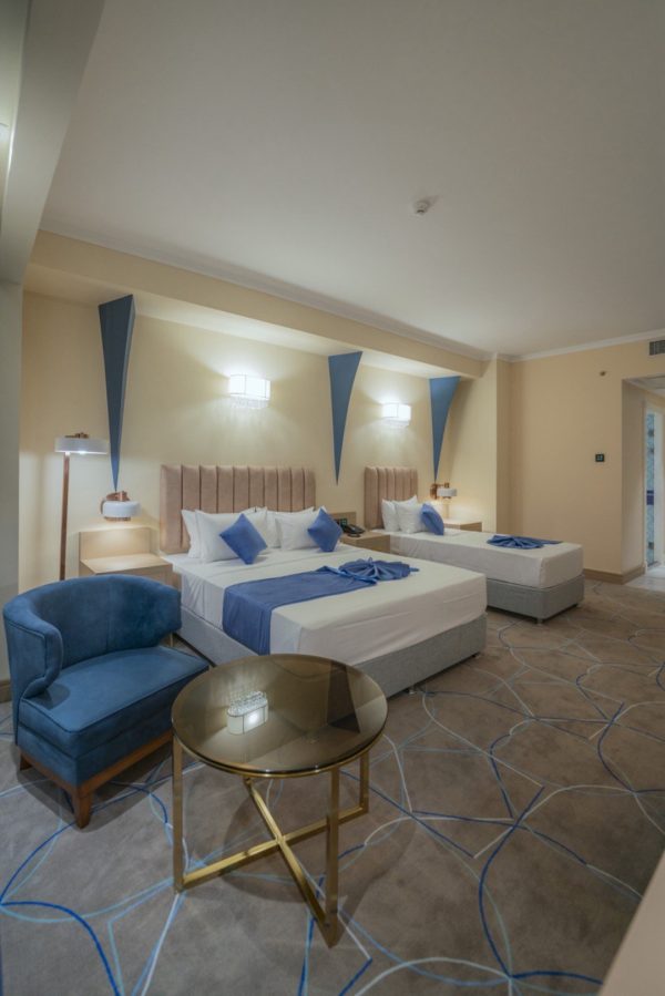 هتل آسمان کیش فضای داخلی اتاق‌ها